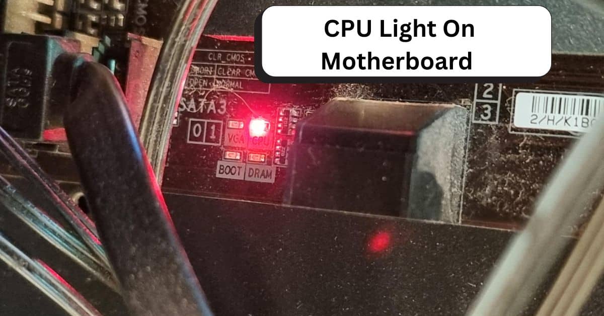 CPU Light On Motherboard